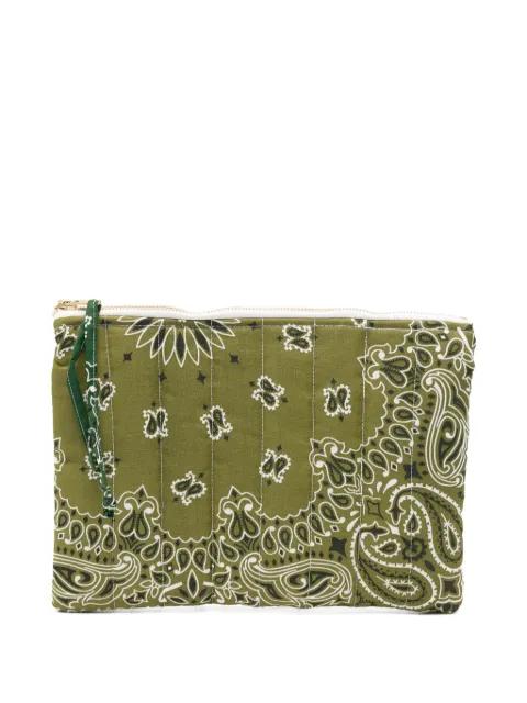 quilted paisley-print clutch by CALL IT BY YOUR NAME