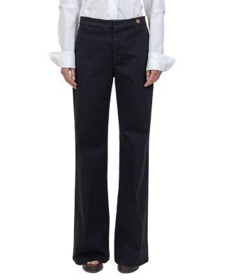 Jane High Waist Flare Twill Jeans in Black by CALLAS MILANO