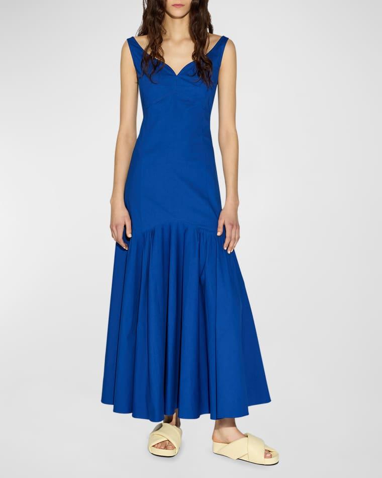Kinley Sleeveless Pleated Maxi Dress by CALLAS MILANO Kinley Sleeveless Pleated Maxi Dress by CALLAS MILANO