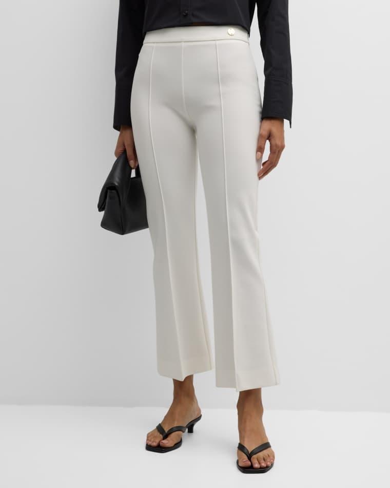 Lola Cropped Pintuck Flare-Leg Pants by CALLAS MILANO