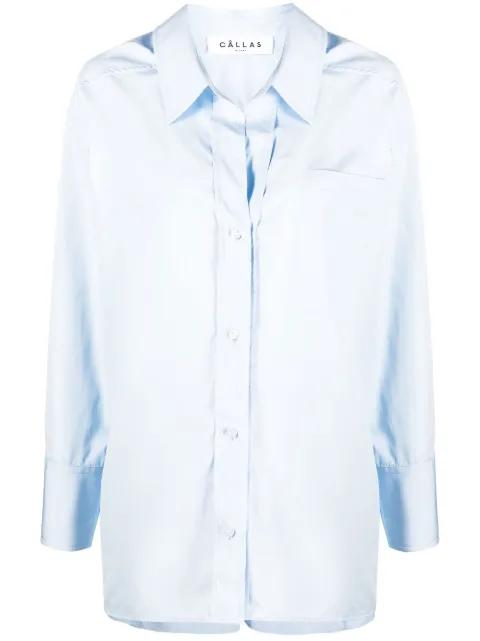 Petra oversize cotton poplin shirt by CALLAS MILANO