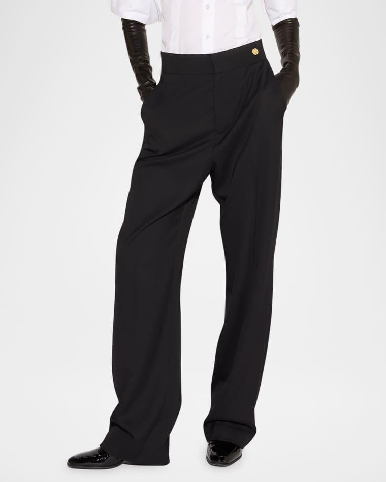 Sydney Straight-Leg Tropical Suiting Pants by CALLAS MILANO