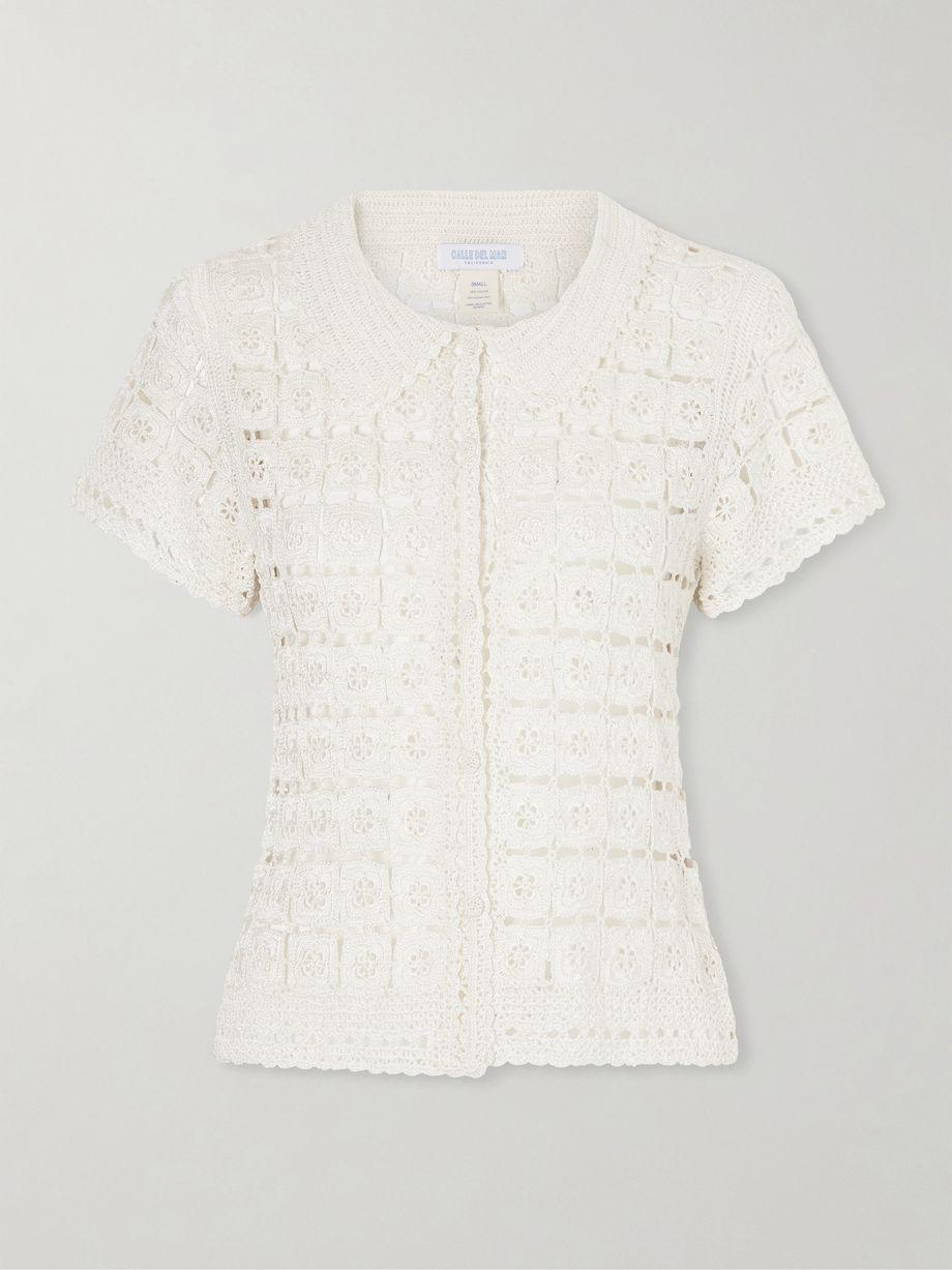 Crocheted shirt by CALLE DEL MAR