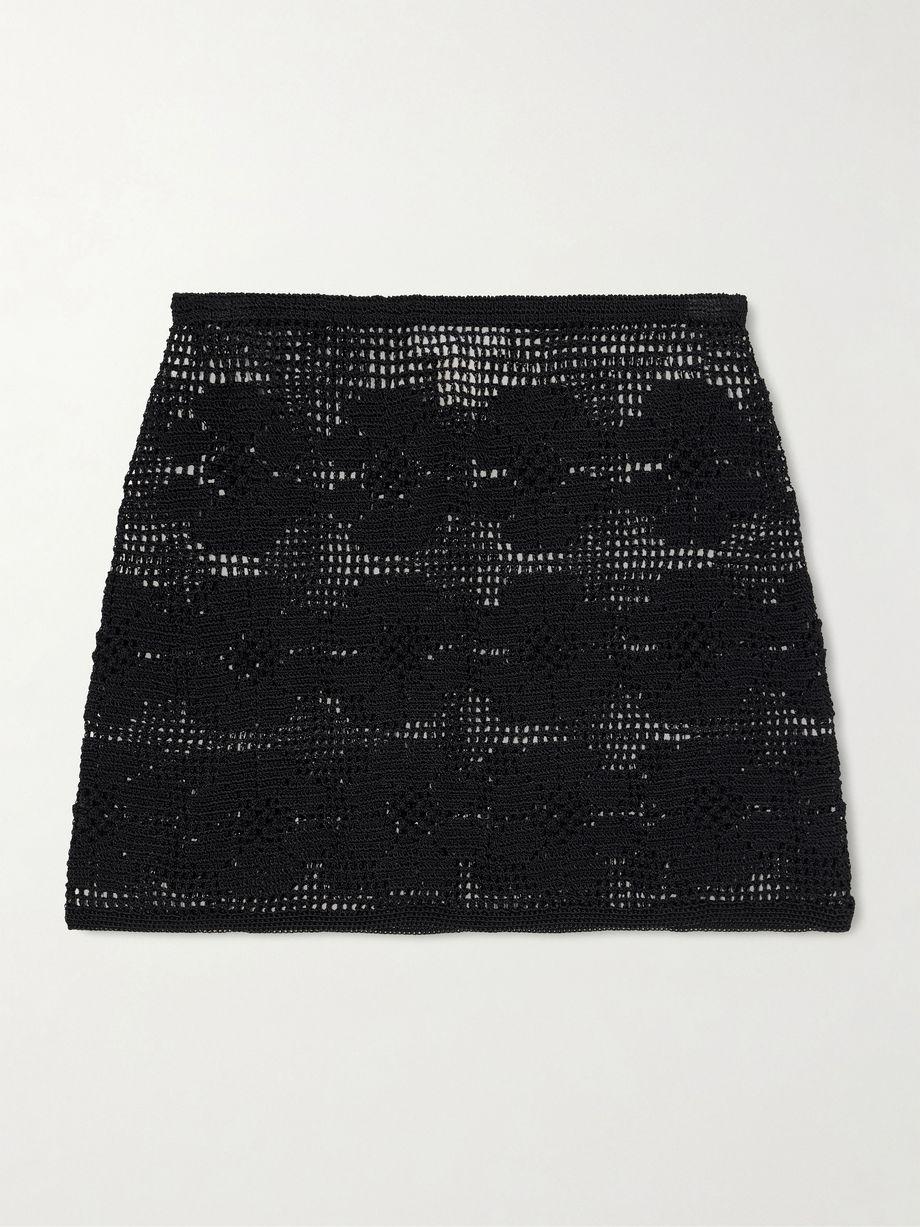 Daisy Chain crocheted mini skirt by CALLE DEL MAR