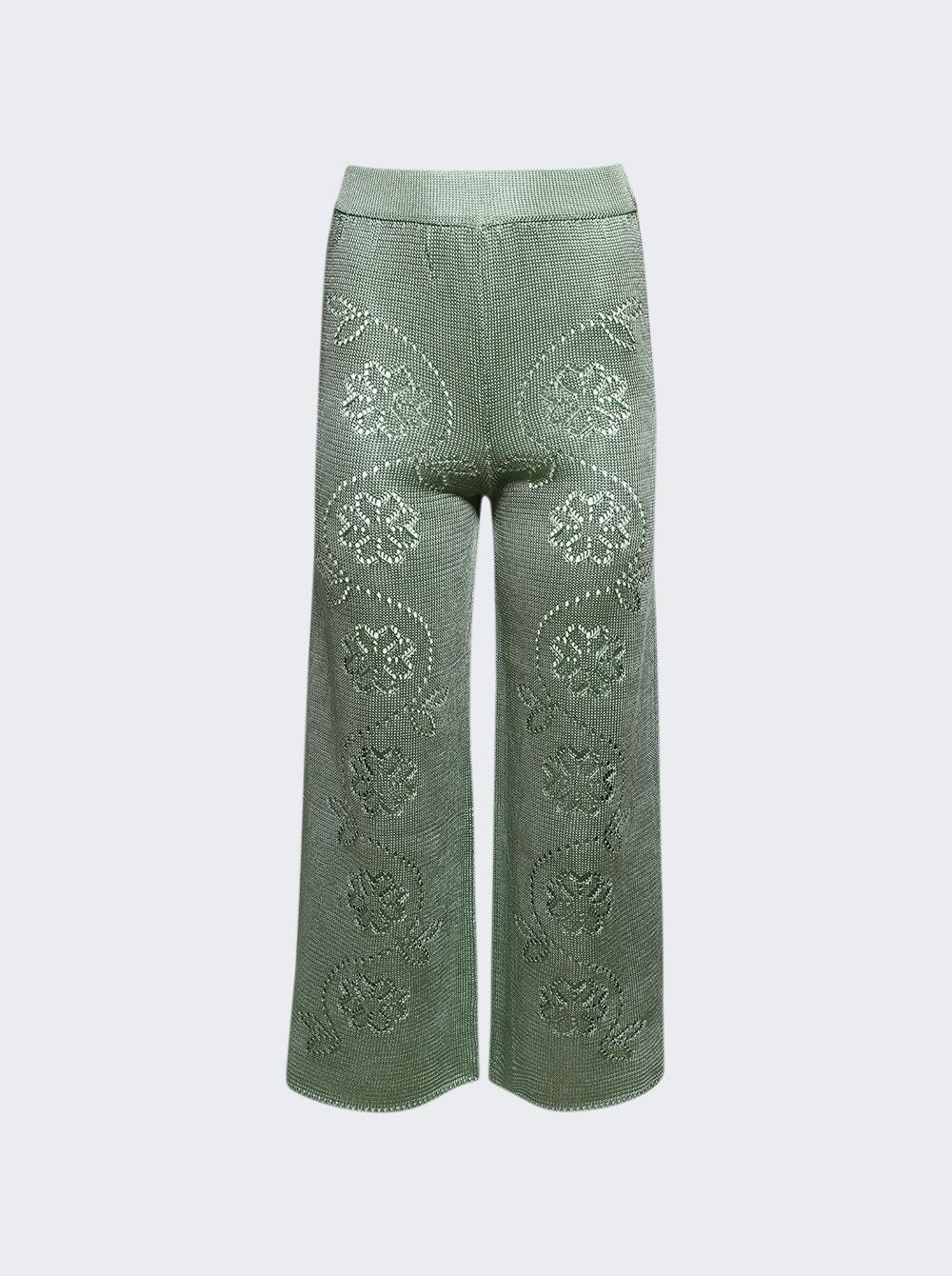 Vine Floral Pant Sage  | The Webster by CALLE DEL MAR