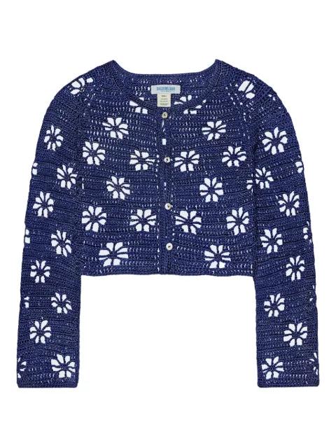 floral crochet cardigan by CALLE DEL MAR