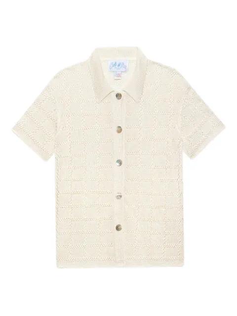 grid-pattern short-sleeve shirt by CALLE DEL MAR