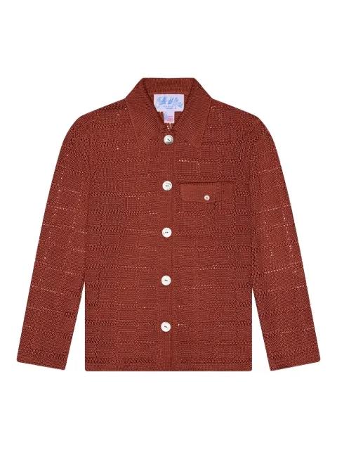 long-sleeve grid-pattern shirt by CALLE DEL MAR