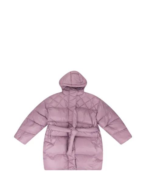 belted puffer coat by CALLIPYGIAN