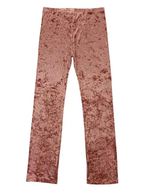 crushed velvet trousers by CALLIPYGIAN
