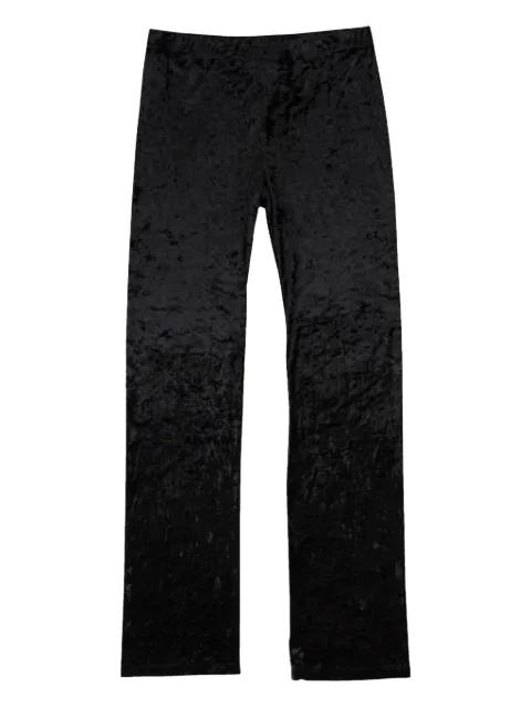 crushed velvet trousers by CALLIPYGIAN