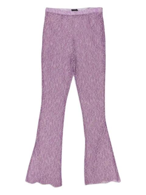 laced flared trousers by CALLIPYGIAN