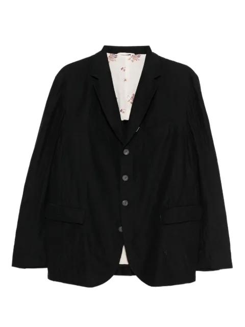 crease-effect blazer by CALMLENCE