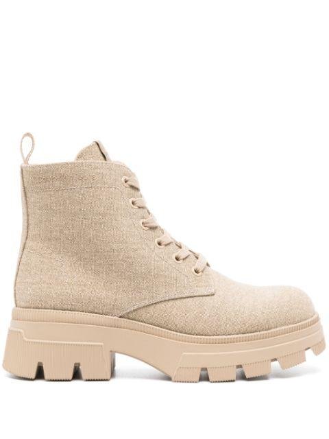 40mm canvas combat boots by CALVIN KLEIN