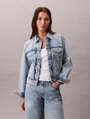90s Denim Trucker Jacket by CALVIN KLEIN
