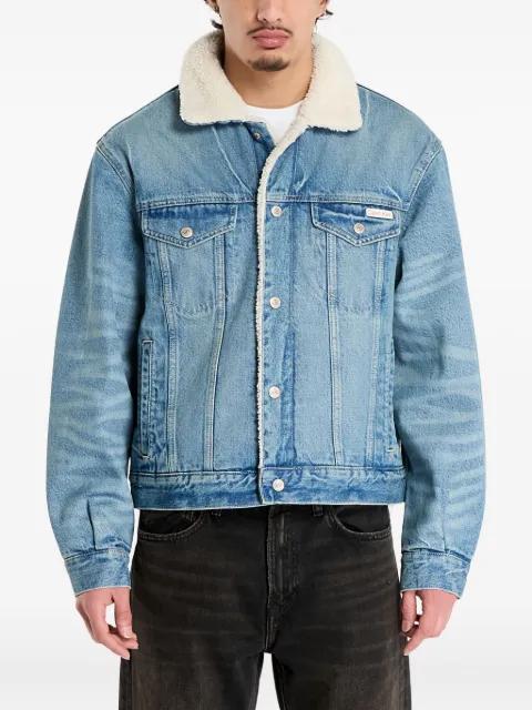 90s sherpa denim jacket by CALVIN KLEIN