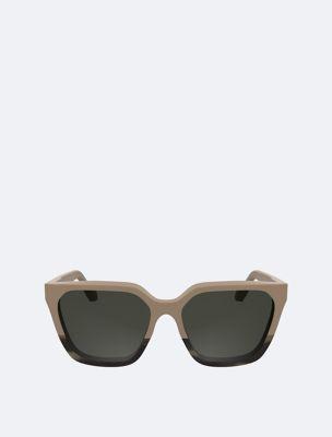 Acetate Modified Rectangle Sunglasses | Calvin Klein by CALVIN KLEIN