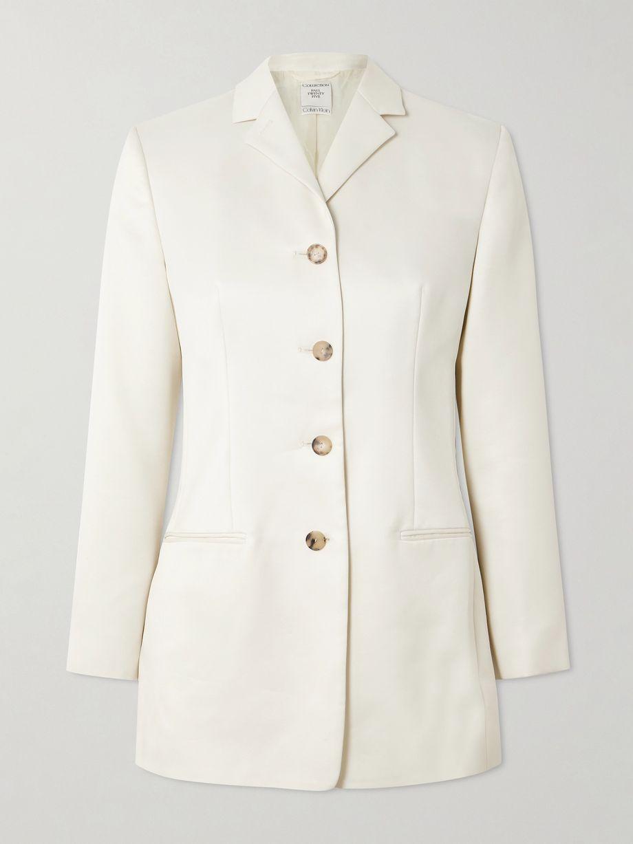 Adrian wool and silk-blend blazer by CALVIN KLEIN