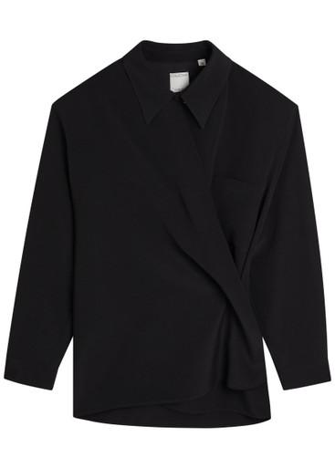 Aleah wrapped wool shirt by CALVIN KLEIN