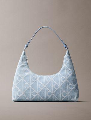 Allover Emblem Logo Denim Shoulder Bag | Calvin Klein by CALVIN KLEIN