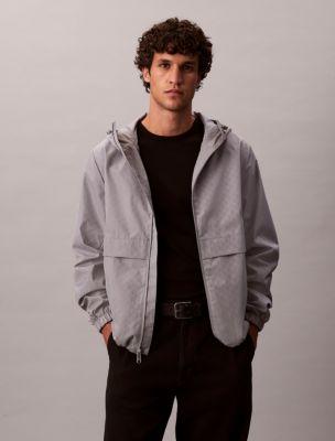 Allover Emblem Logo Windbreaker Jacket by CALVIN KLEIN