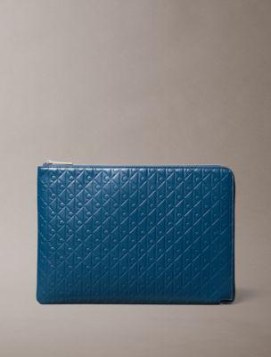 Allover Emblem Logo Zip Pouch | Calvin Klein by CALVIN KLEIN