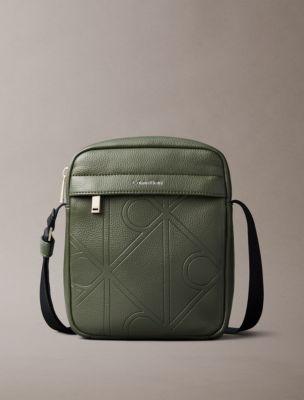 Allover Embossed Emblem Logo Reporter Bag | Calvin Klein by CALVIN KLEIN