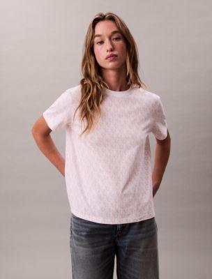 Allover Monogram Classic T-Shirt by CALVIN KLEIN
