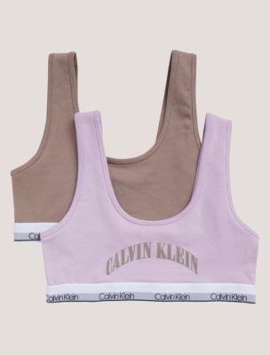 Arch Logo Graphic 2-Pack Bralette by CALVIN KLEIN