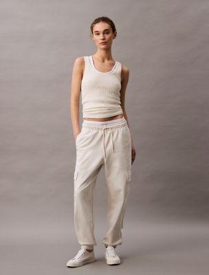 Archive Logo Fleece Cargo Joggers by CALVIN KLEIN