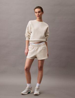 Archive Logo Fleece Cropped Sweatshirt + Archive Logo Fleece Shorts | Calvin Klein by CALVIN KLEIN