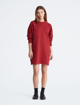 Archive Logo Fleece Sweatshirt Dress by CALVIN KLEIN