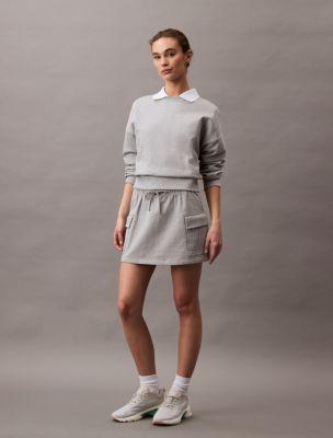 Archive Logo French Terry Relaxed Sweatshirt + Archive Terry Cargo Skirt | Calvin Klein by CALVIN KLEIN