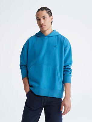 Archive Logo Relaxed Fleece Hoodie by CALVIN KLEIN