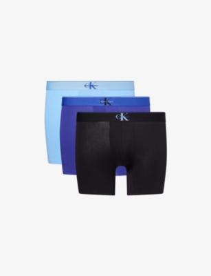 Archive Logo-Waistband Stretch-Cotton Boxer Briefs by CALVIN KLEIN