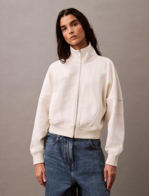 Archive Terry Relaxed Zip Sweatshirt by CALVIN KLEIN