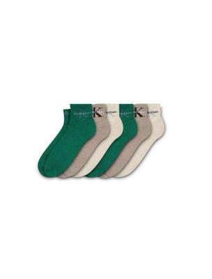 Athletic Terry Quarter 6-Pack Socks | Calvin Klein by CALVIN KLEIN