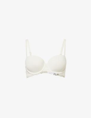 Attraction Light Line lace-trim stretch-woven balconette bra by CALVIN KLEIN