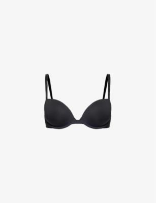 Attraction push-up stretch-woven plunge bra by CALVIN KLEIN