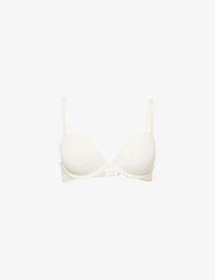 Atttraction push-up plunge stretch-woven bra by CALVIN KLEIN