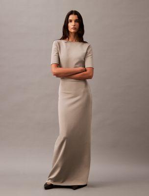 Backless Jersey Dress by CALVIN KLEIN