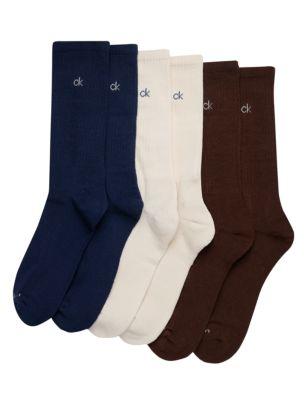 Basic Cushion Crew 6-Pack Socks | Calvin Klein by CALVIN KLEIN
