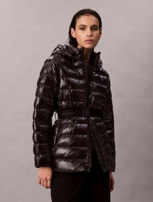 Belted Puffer Jacket by CALVIN KLEIN