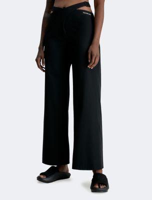 Black Cut Out Utility Pants by CALVIN KLEIN