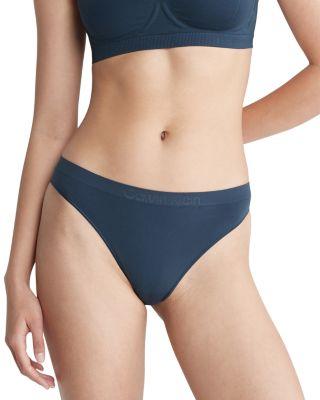 Bonded Flex Mid Rise Thong by CALVIN KLEIN