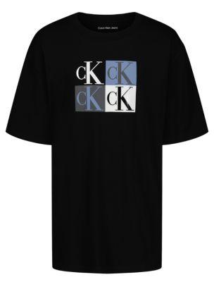 Boys Colorblock Monogram Square T-Shirt by CALVIN KLEIN