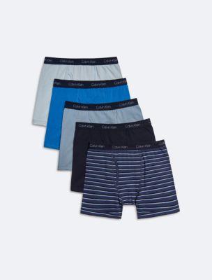 Boys Cotton Stretch 5-Pack Boxer Brief by CALVIN KLEIN