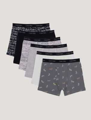 Boys Cotton Stretch 6-Pack Boxer Brief by CALVIN KLEIN