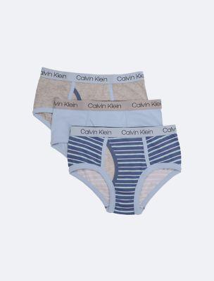 Boys Cotton Stretch Logo 3-Pack Brief by CALVIN KLEIN