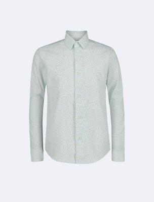 Boys Floral Print Button-Down Shirt by CALVIN KLEIN